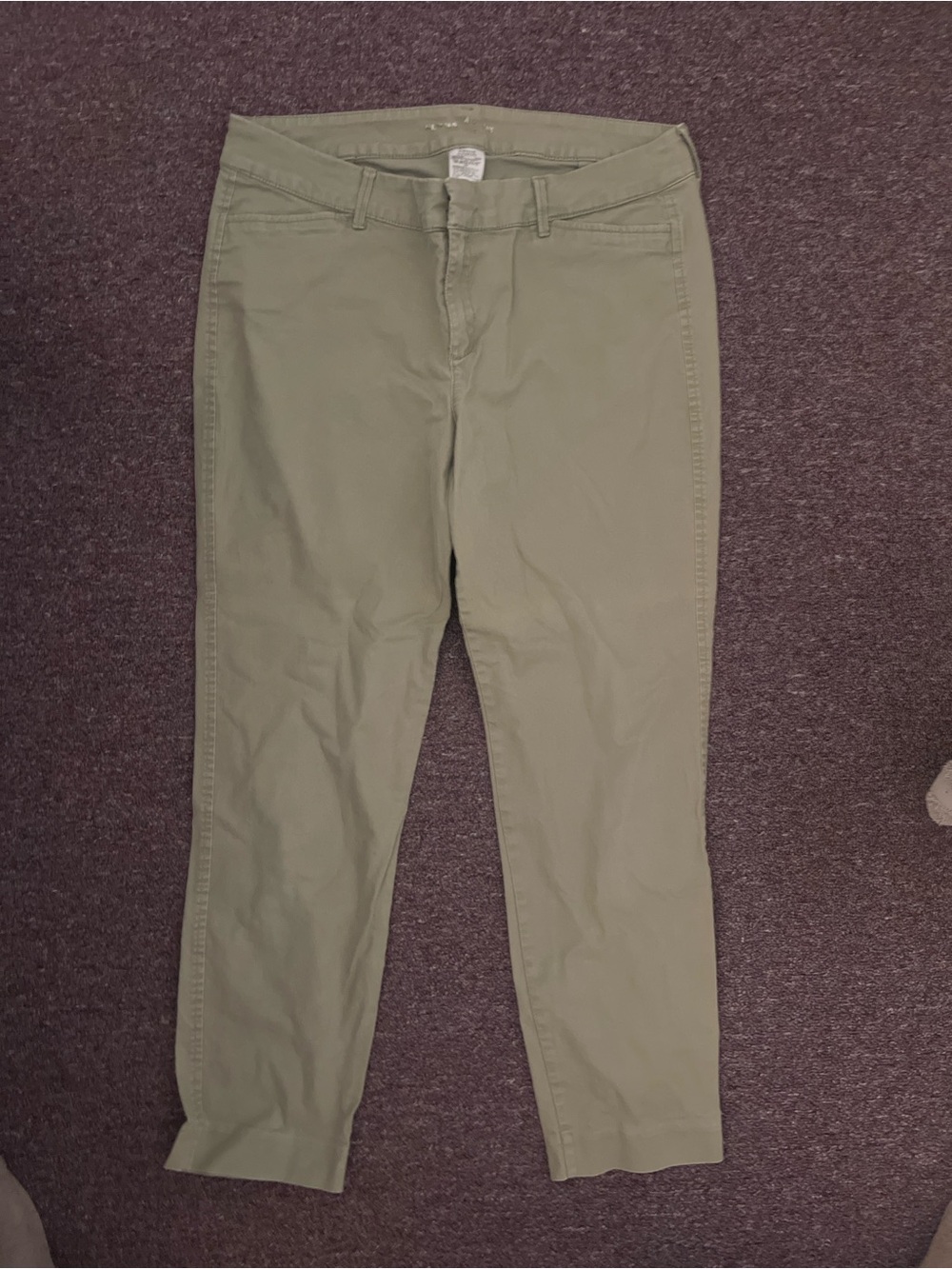 Old Navy Olive Green Cropped Pixie Pants